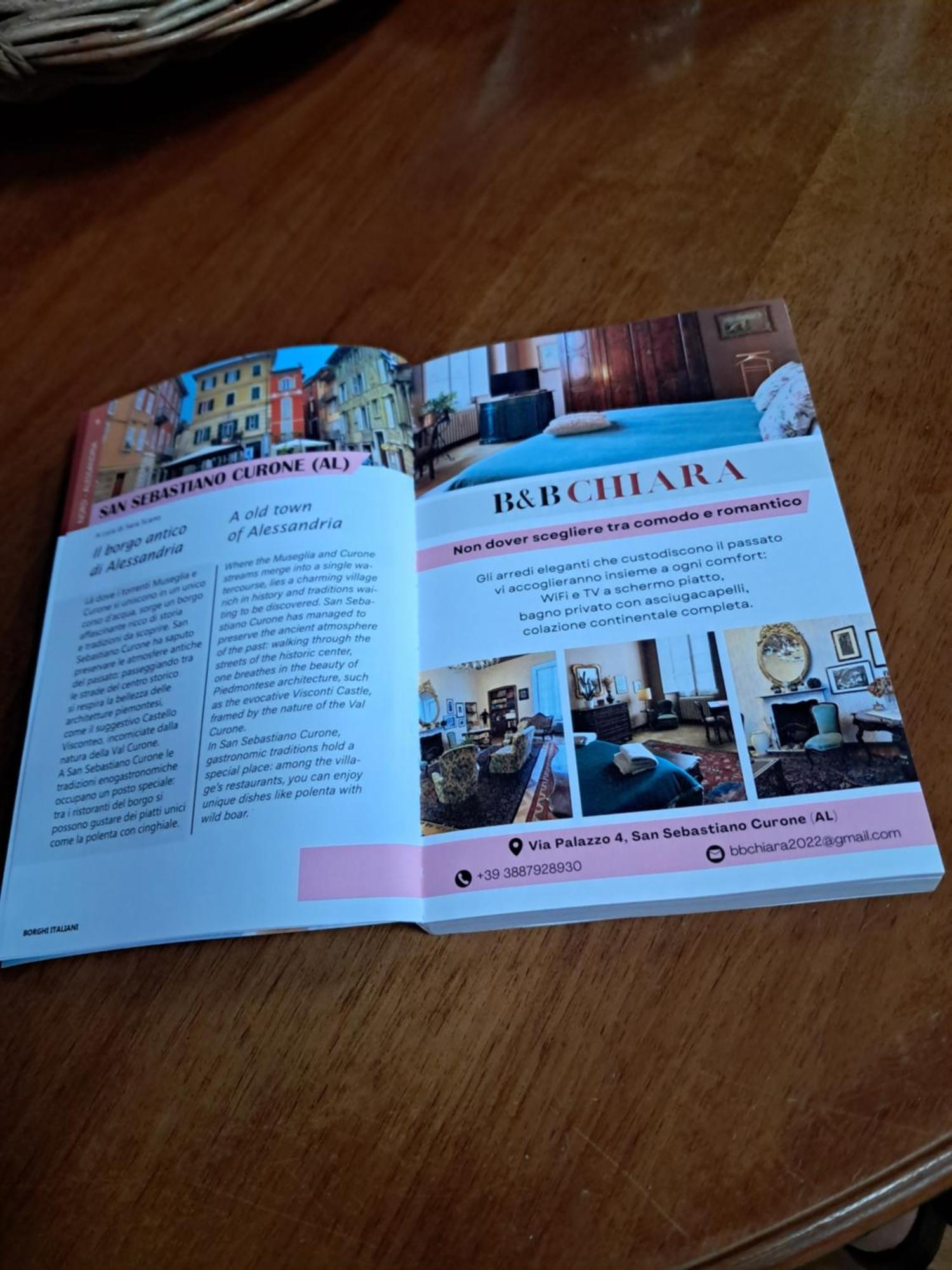 Bed & Breakfast Chiara San Sebastiano Curone Eksteriør billede